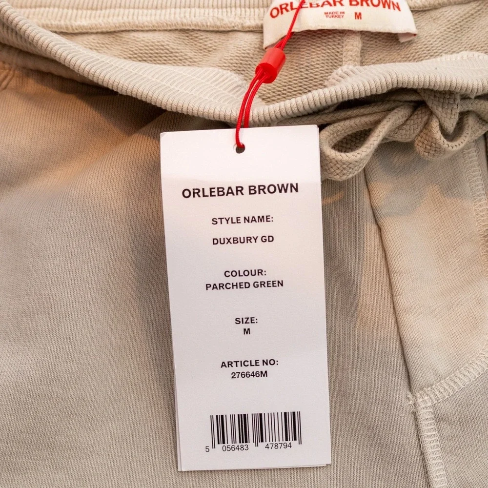 $377 MRP NWT Orlebar Brown‎ Duxbury GD Sweatpants Mens Size M Joggers